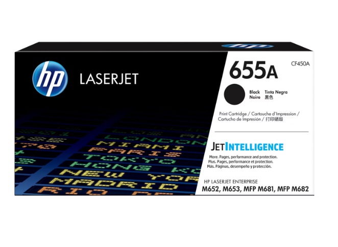 HP 655A Black Standard Yield Toner Cartridge (CF450A)