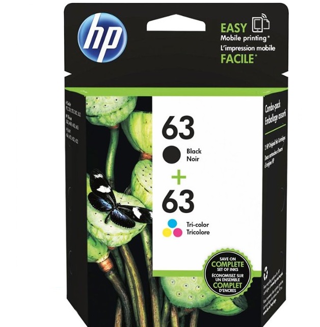 HP 63 Original Ink Cartridge Tri-color_Black Combo
