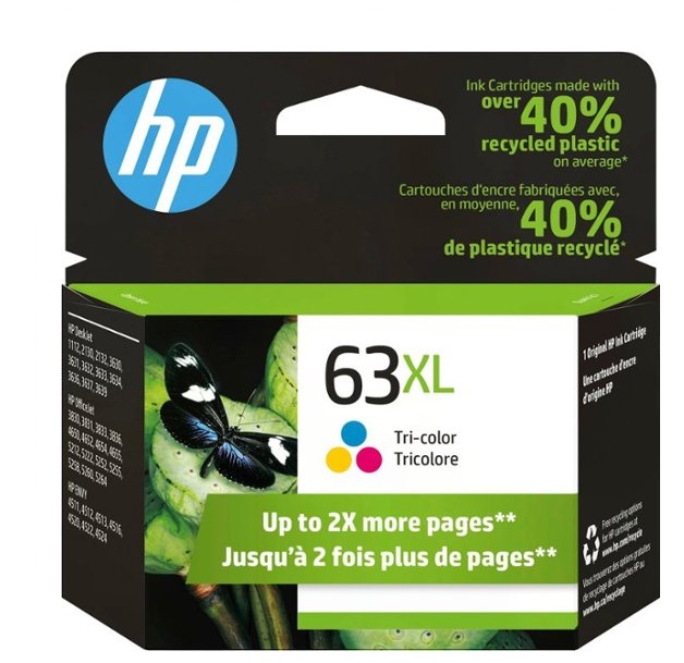 HP 63xl Original Ink Cartridge Tri-color