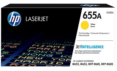 HP 655A_CF452A  Yellow Toner Cartridge-Standard