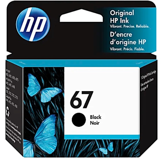 HP 67 Black Ink Cartridge 3YM56AN