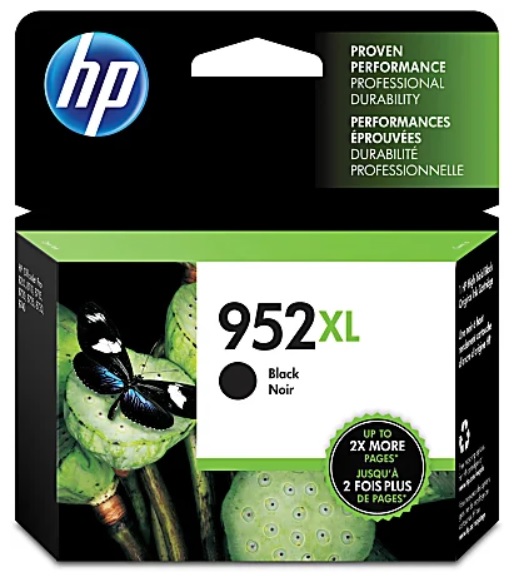 HP 952XL High-Yield Black Ink Cartridge_ F6U19AN
